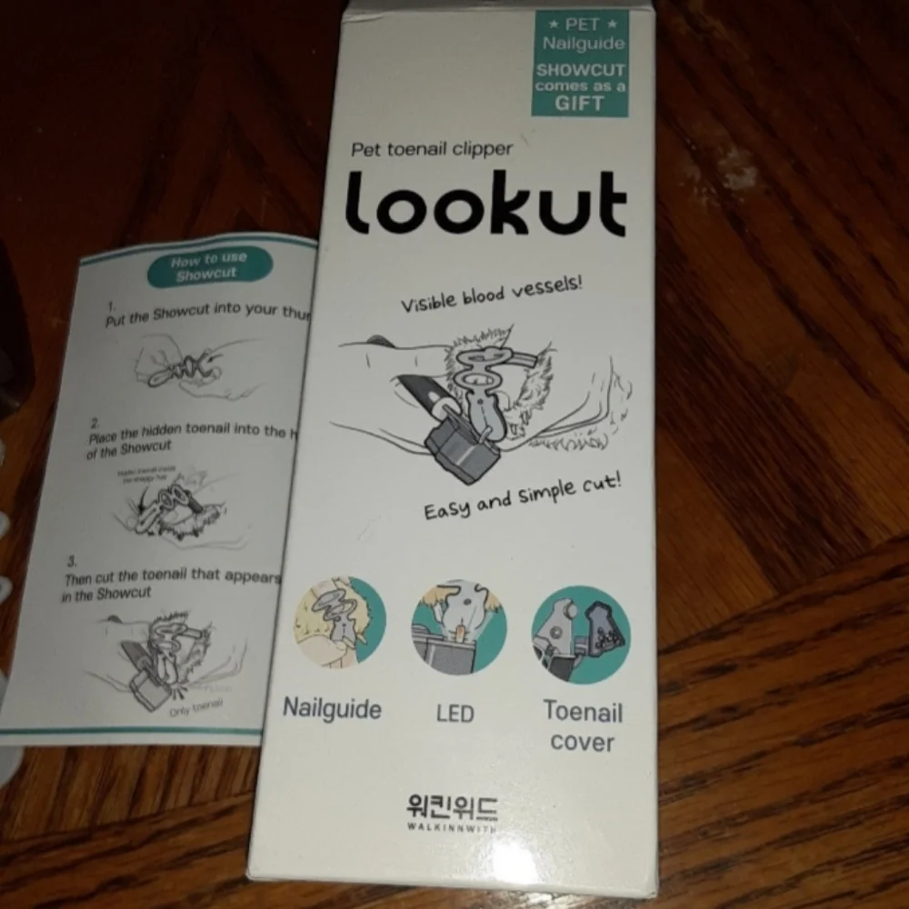 Lookout Pro pet nail trimmer with LED Light 4x HP